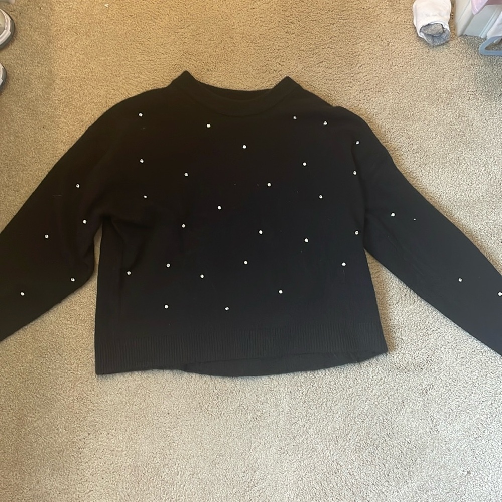 H&M black diamond sweater